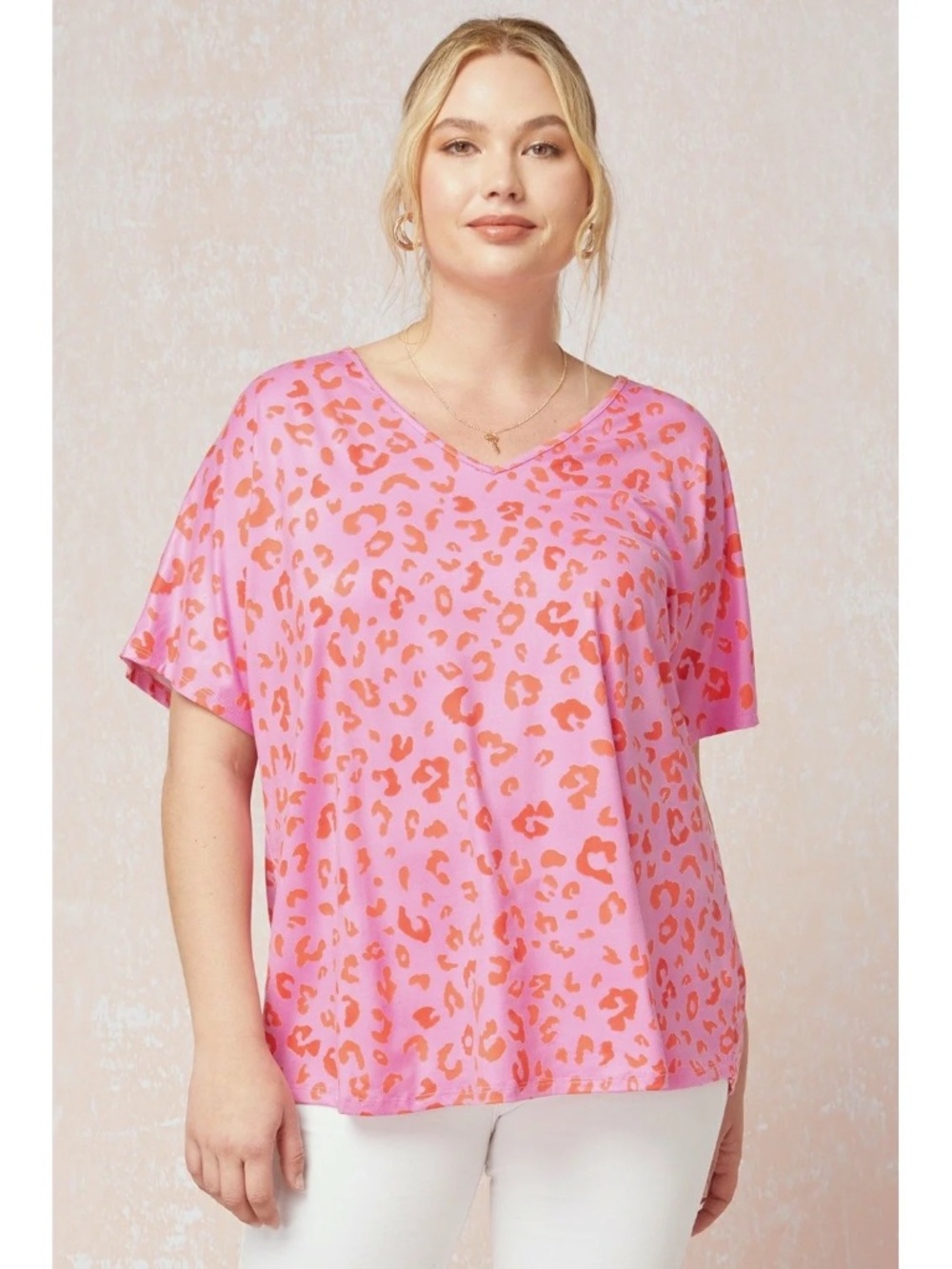 Pink Cheetah Print Blouse – Entro